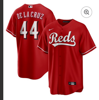 Youth 2025 Cincinnati Reds #44 Delacruz red Nike MLB Jersey
